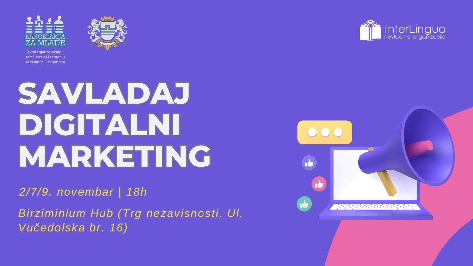Three-day digital marketing course in Podgorica